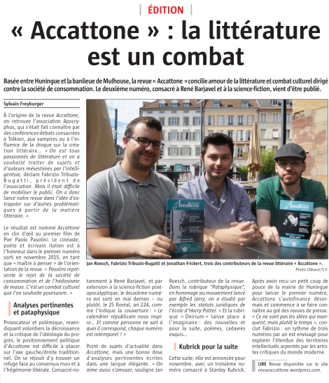 Article L'Alsace 12.07.2016